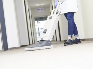 Floor cleaning with avitea industrial service equipment
