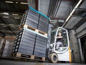 Man on forklift truck