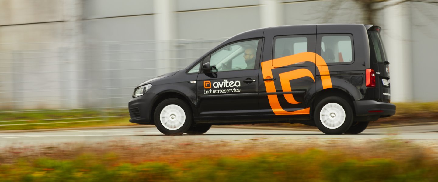 Fahrzeug von avitea Industrieservice Sicherheitsdienstleistungen