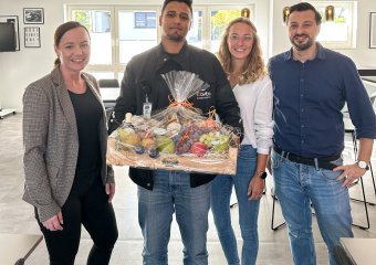 Begrüßung Mitarbeiter international