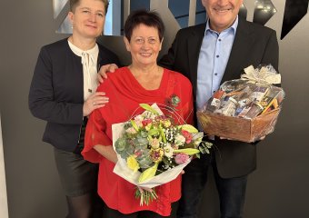 Ruhestand einer Mitarbeiterin