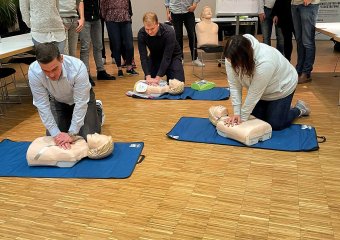 Erste-Hilfe-Schulung für avitea Mitarbeiter