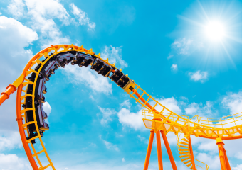 Achterbahn im Moviepark